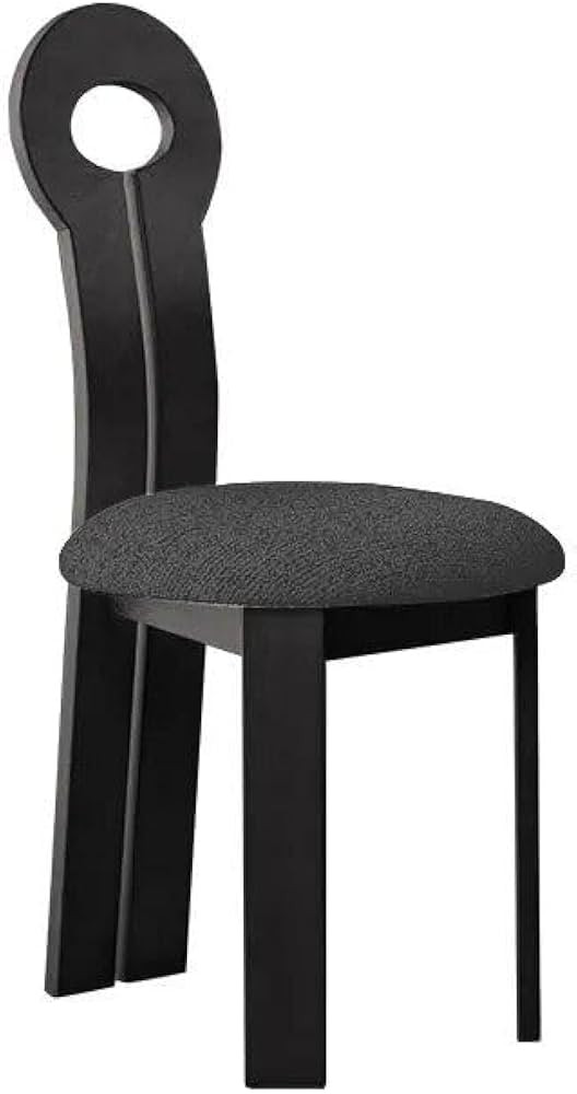 Modern Minimalist Solid Wood Dining & Lounge Chair Black | Amazon (US)
