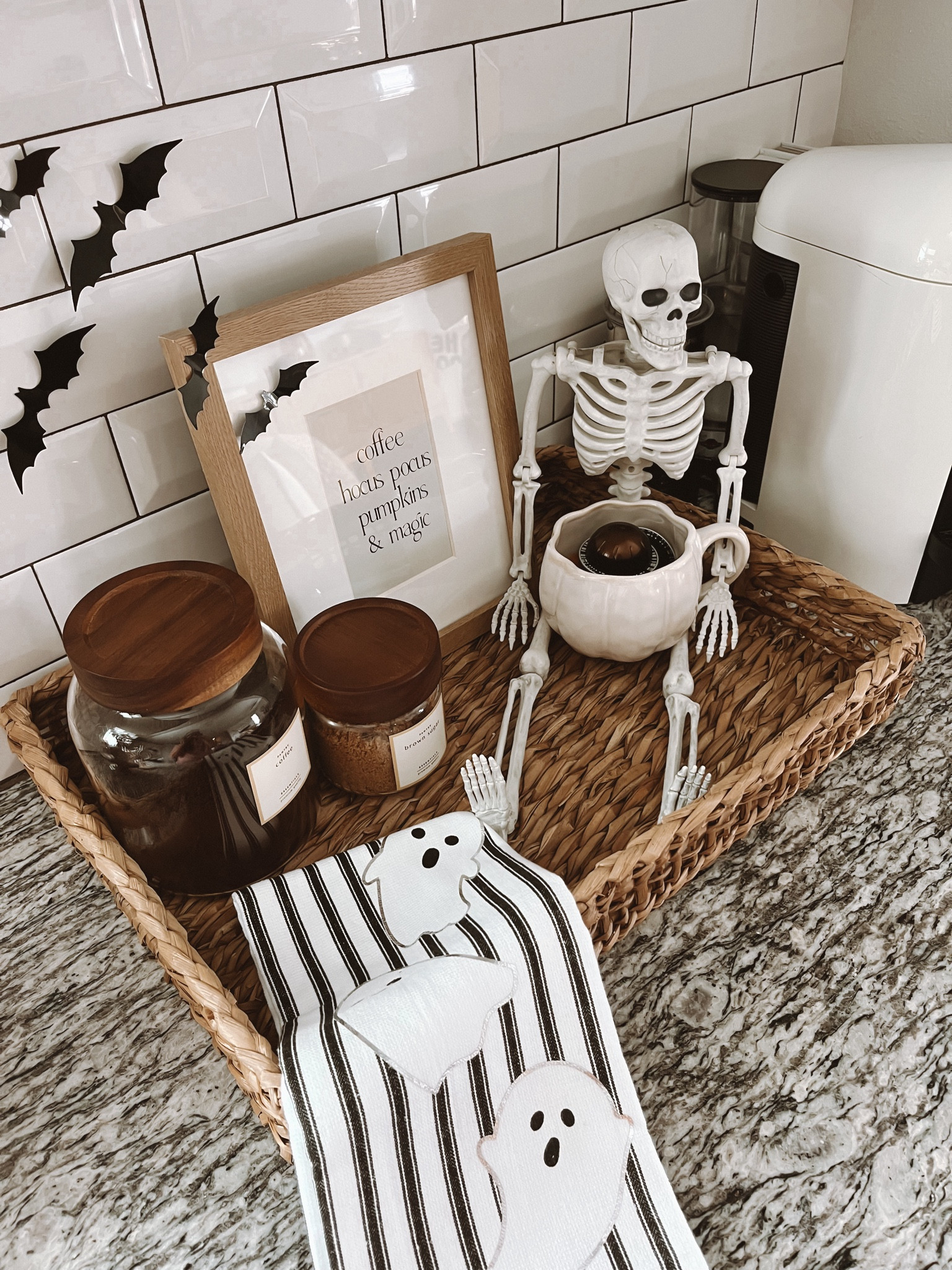 24” posable skeleton 💀 perfect for a kitchen counter! Target Halloween, Halloween kitchen decor. 

#LTKHome #LTKSeasonal