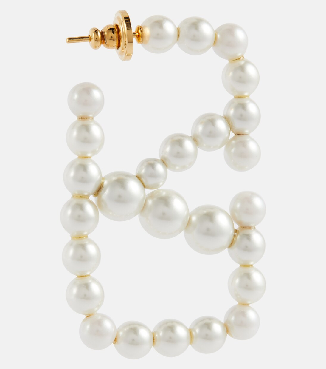 VLogo Signature faux pearl earrings | Mytheresa (INTL)