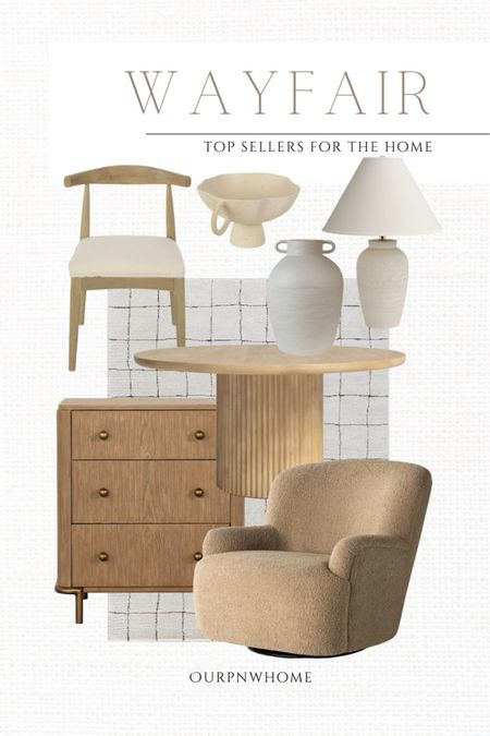 Top selling neutral home finds from Wayfair!

Neutral furniture, area rug, boucle accent chair, armchair, nightstand, bedside table, accent table, side table, fluted dining table, pedestal dining table, round dining table, ding room furniture, living room furniture, ceramic table lamp, white vase, home decor, decorative bowl, dining chair, neutral dining chairs

#LTKHome #LTKStyleTip #LTKSeasonal