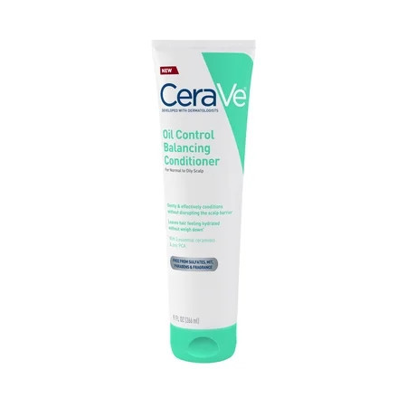 CeraVe Oil Control Balancing Conditioner for Normal to Oily Scalp & Hair, 9 fl oz | Walmart (US)