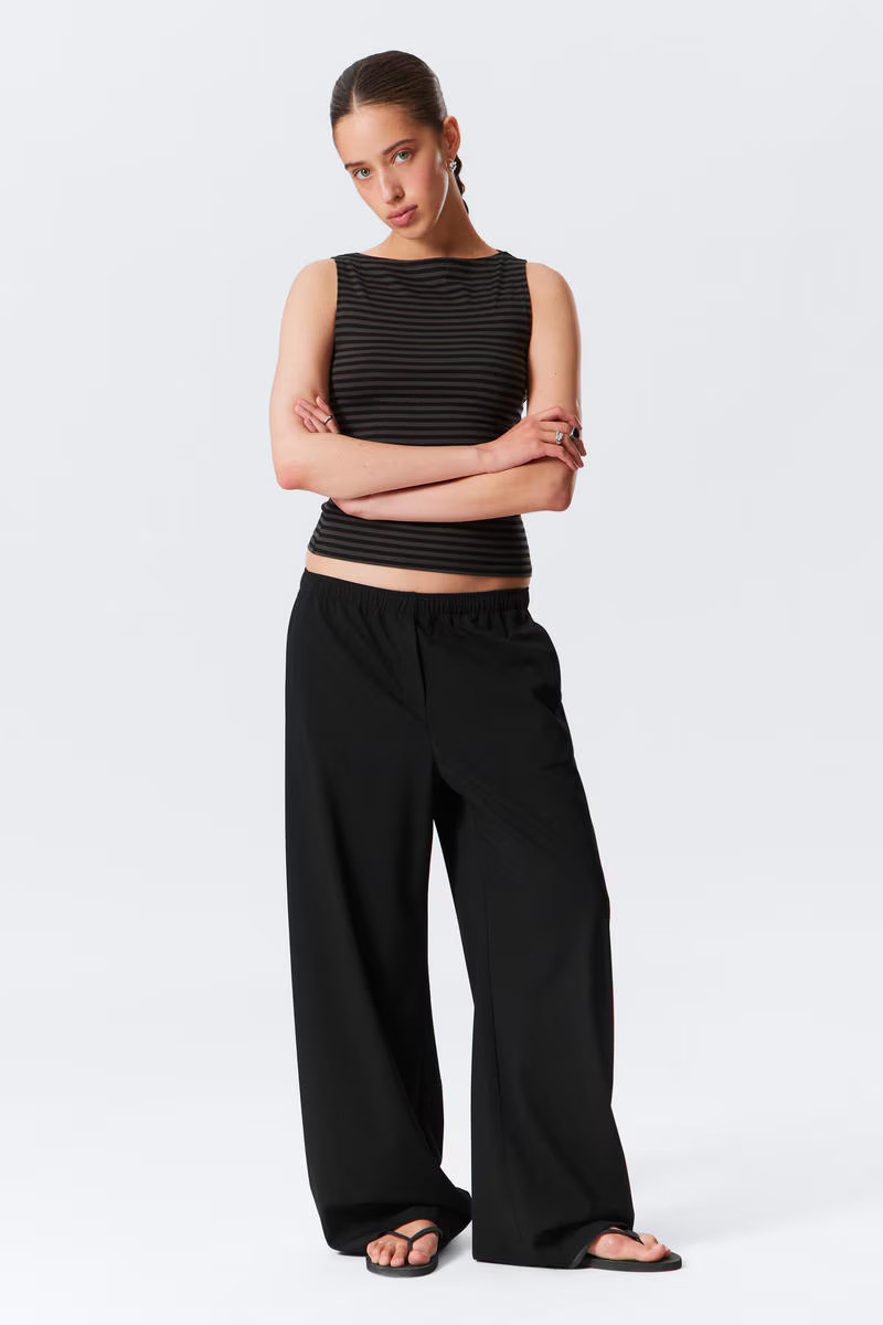 Low Rise Loose Suiting Trousers | Weekday
