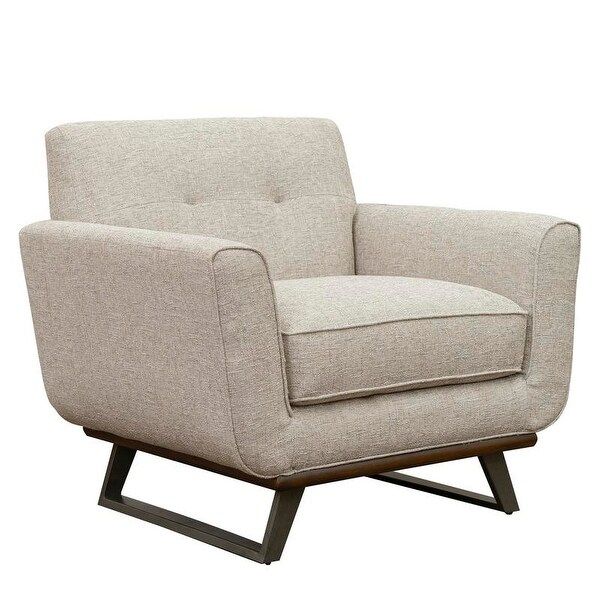 Willow Beige Tufted Mid-century Modern Chair | Bed Bath & Beyond
