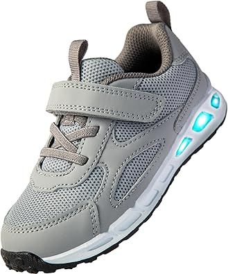 SKYWHEEL Boys Girls Sneakers Light up for Toddler Size 5 to Little Kids Size 2 | Amazon (US)