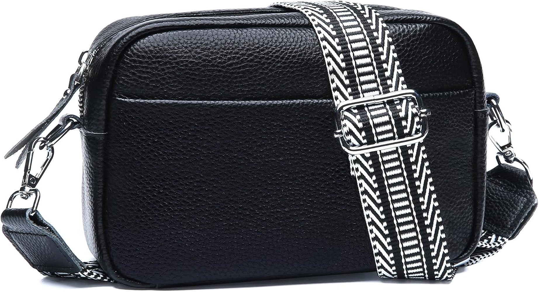 Small Crossbody Bags for Women Genuine Leather, Guitar Strap Shoulder Handbag Purse Camera Bag wi... | Amazon (US)