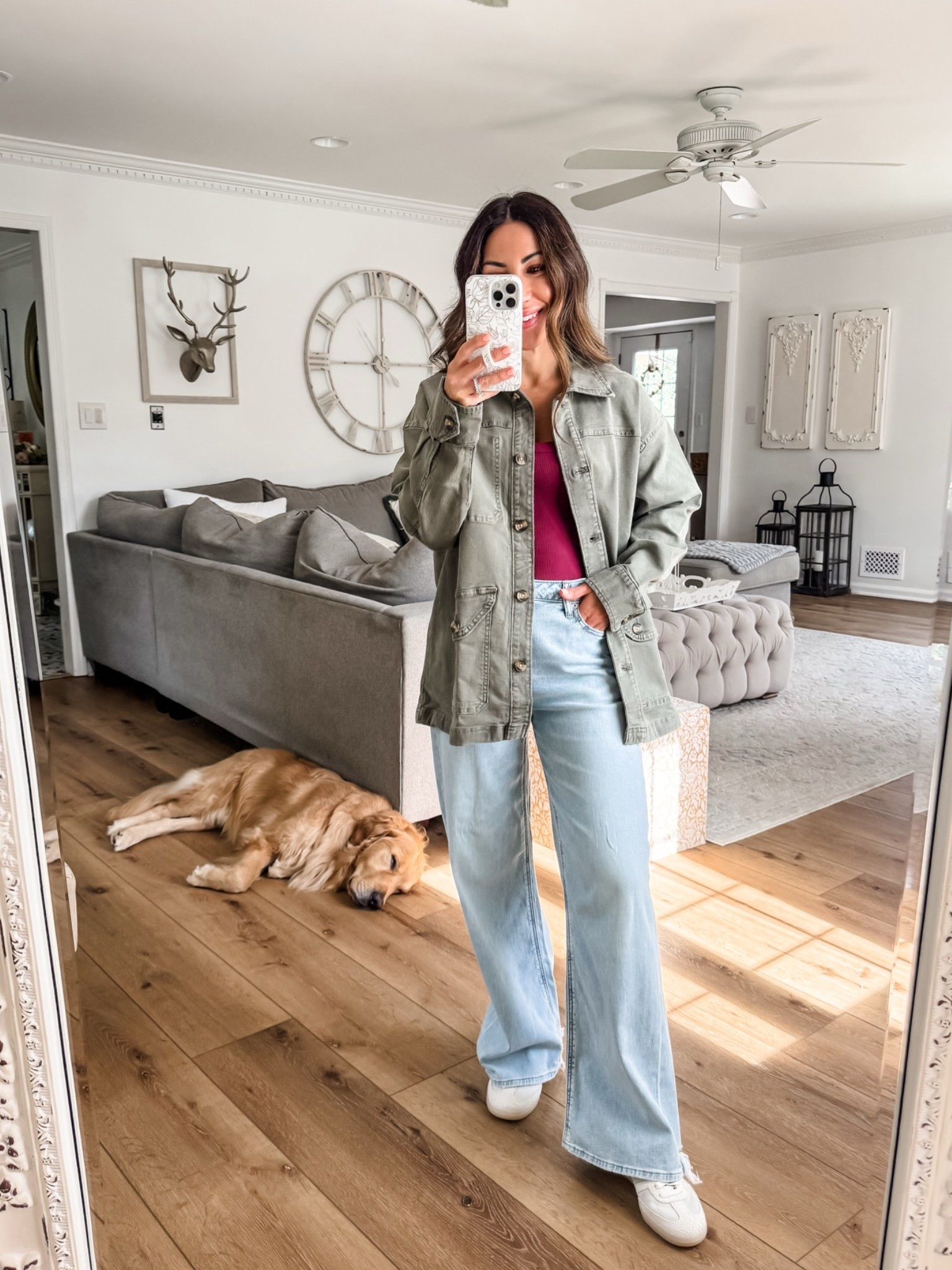 Xs utility jacket. Tank top small. Baggy jeans 0 short

#LTKOver40 #LTKPetite #LTKSaleAlert