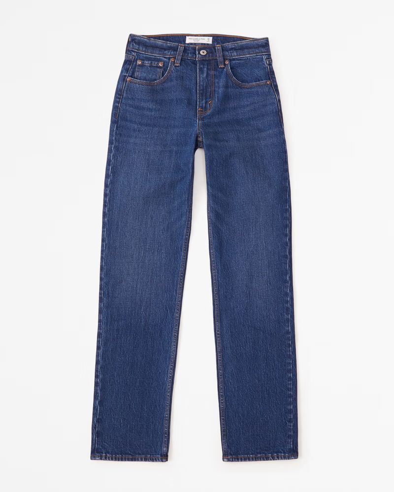 Mid Rise 90s Straight Jean | Abercrombie & Fitch (US)