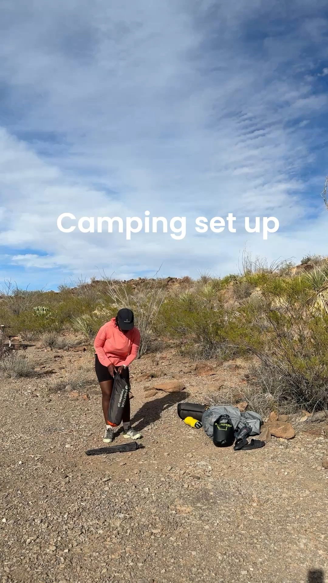 Camping at Big Bend Ranch State Park. Camping gear, tent, sleeping bag, backpacking, pillow 

#LTKdayinmylife #LTKgrwm #LTKActive