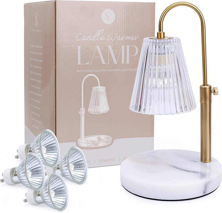 Flameless Candle Warmer Lamp for Jar Candles Large & Small – Dimmable Lamp Candle Warmer Electr... | Amazon (US)