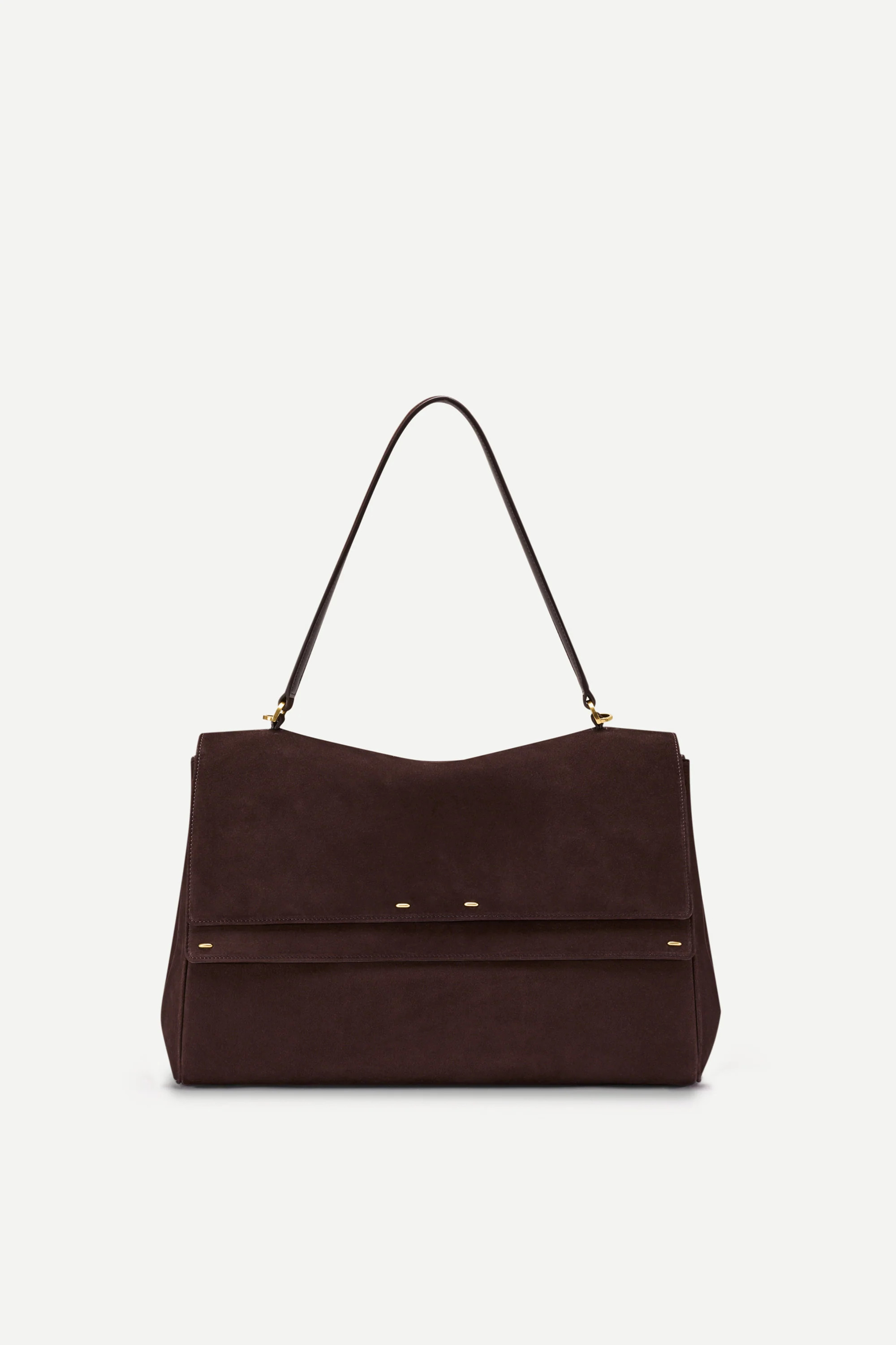 Rialto Double Flap Handbag in Top-Grain Nubuck Leather | Fabrique