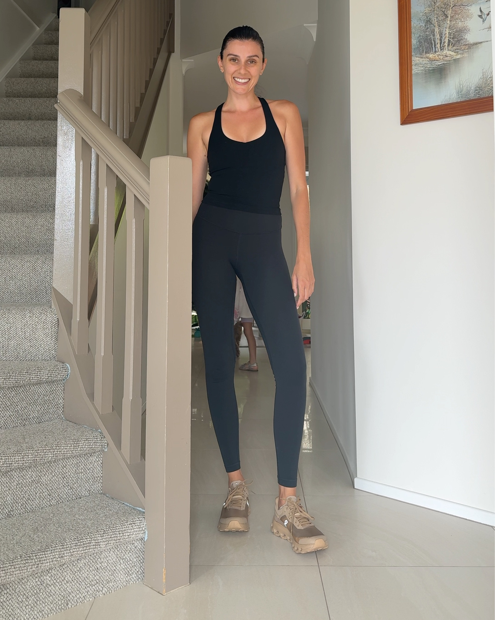 The activewear set I wore to Pilates yesterday. Halter Tank is the Liberty Tank from Lorna Jane. Recently purchased and I wore it right away. It’s so supportive but also really chic. I wear size XS. Leggings are the lululemon align 28 inch. I wear size 2. Sneakers are the on cloud. 

#LTKaustralia #LTKsummer #LTKstyletip