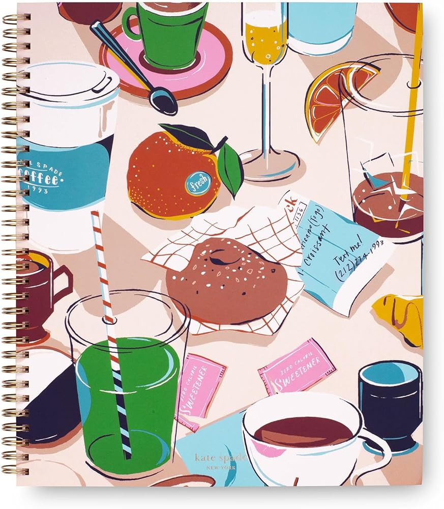 Kate Spade New York Large College Ruled Notebook, 11" x 9.5" Spiral Notebook with 160 Pages | Amazon (US)