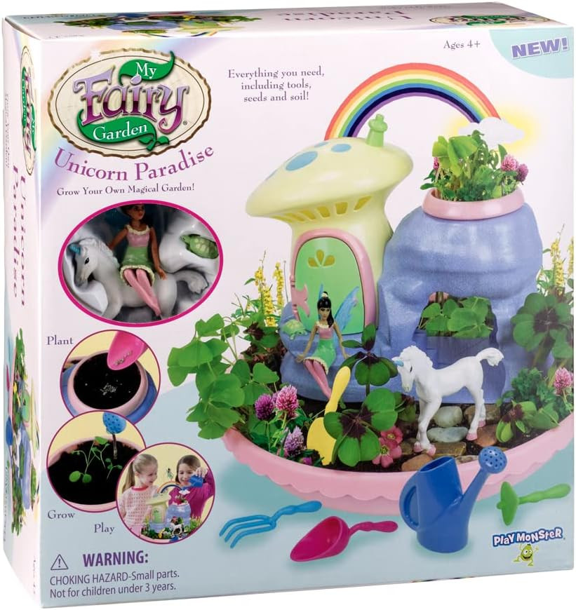 My Fairy Garden — Unicorn Paradise Toy Figurine Plant Kit — Grow a Garden for Dahlia the Fair... | Amazon (US)