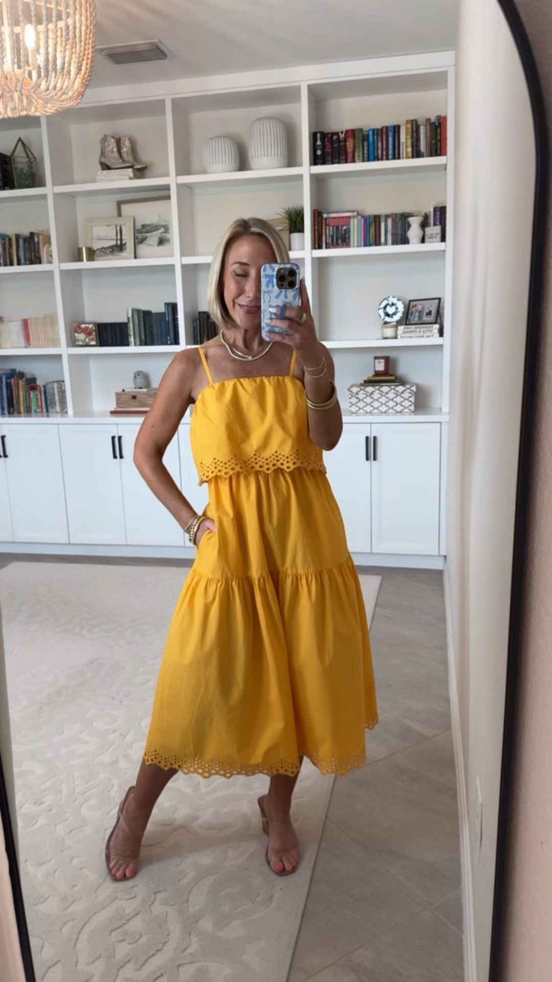 Walmart... new arrivals - dresses edition: Eyelet Trim Cotton Midi Dress - size XS. $26.98. 3 colors. 

#LTKSeasonal#LTKOver40 

 