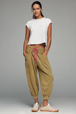 Daily Practice by Anthropologie Easygoing Capri Drawstring Sweatpants | Anthropologie (US)