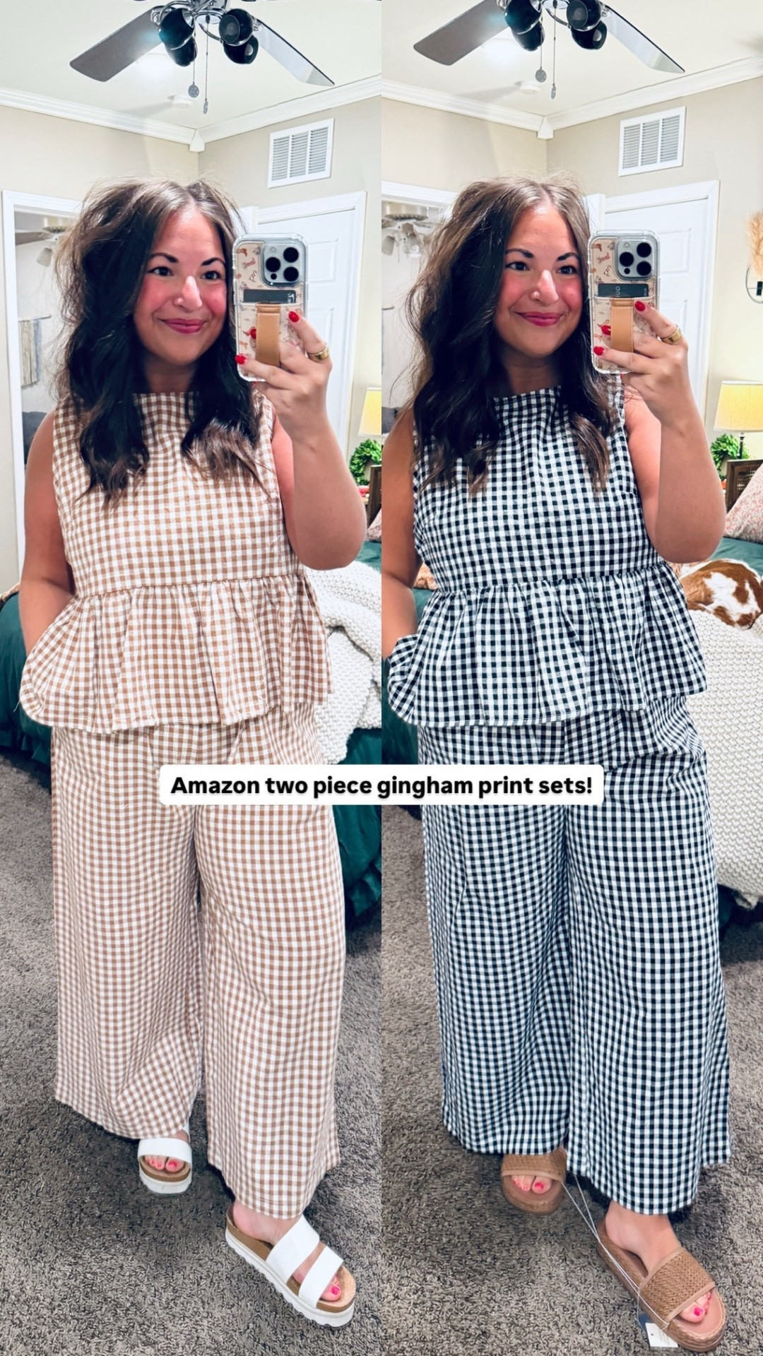 when i love something… i buy it in multiple colors 😅🤎🖤 this matching set is comfy, cute, flattering & SO easy to throw on ✨ definitely one of my favorite summer outfits lately 

 #amazonfinds #matchingset #summerstyle #comfyoutfits #casualfashion #LTKootd #LTKMidsize #LTKWorkwear