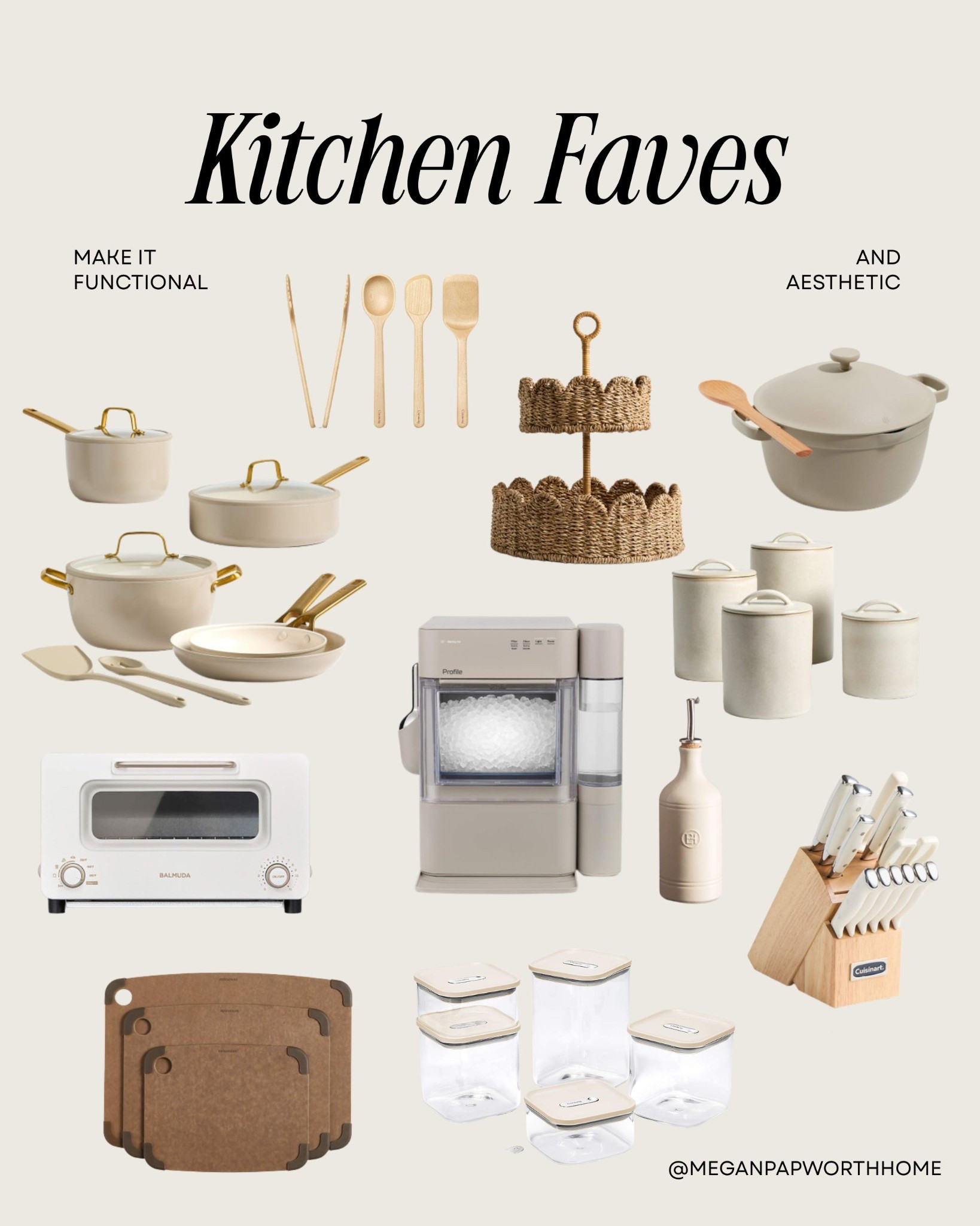 Make it functional and aesthetic! Neutral, pretty kitchen finds are my jam! 🤍 

#LTKHome