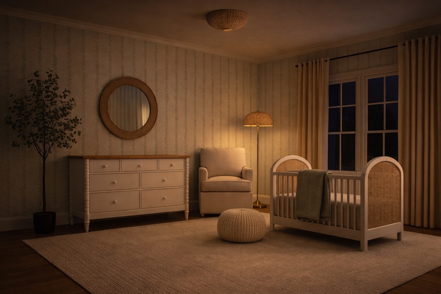This nursery feels like a dream 🤍 from the soft neutrals to the cozy textures and warm night glow… everything about this space is calm, timeless, and so inviting. Sharing all the details to recreate this look ✨


#LTKBaby #LTKHome #LTKBump