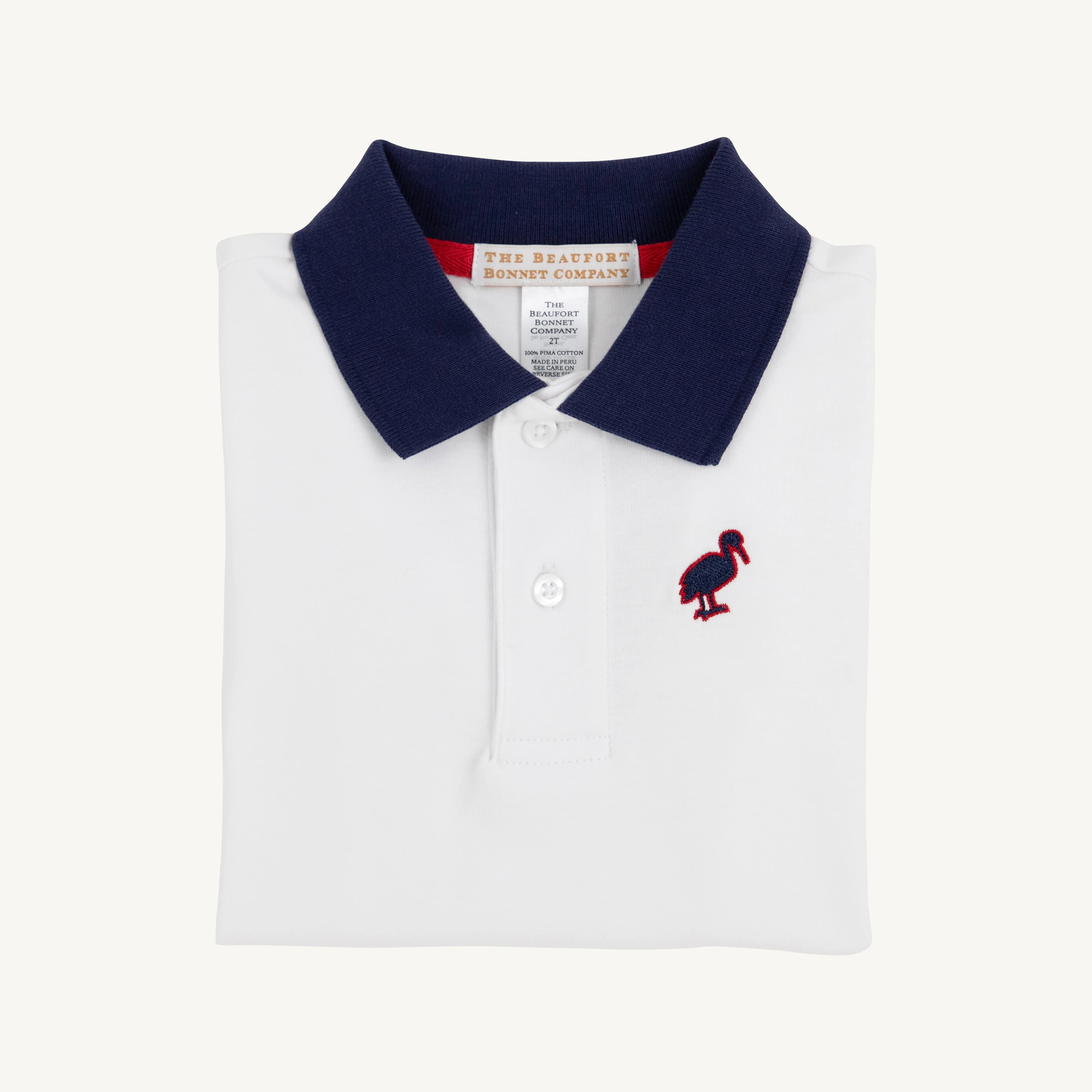 Prim & Proper Polo & Onesie - Worth Avenue White with Richmond Red and | The Beaufort Bonnet Company