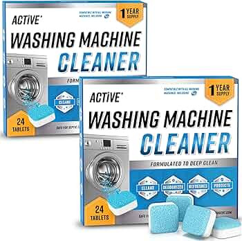 Washing Machine Cleaner Descaler 48 Pack - Value Size Deep Cleaning Tablets HE Front Loader & Top... | Amazon (US)