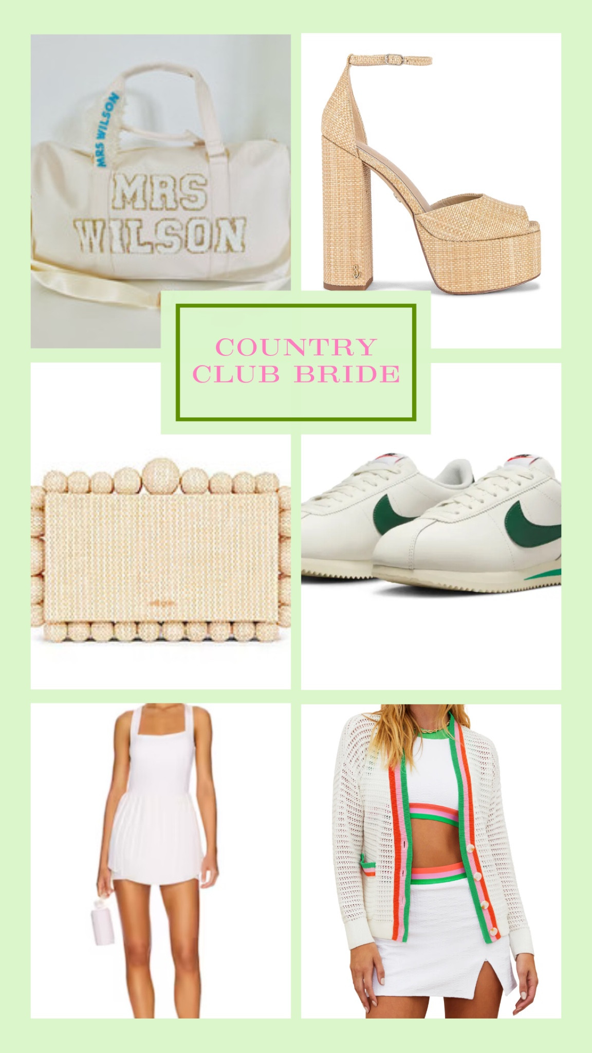 If you’re having a Last Swing Before the ring 💍 bachelorette party & you’re the bride, this is what should be in your 🛒 shopping cart✨ #countryclubbacheloretteparty #preppybride

#LTKwedding #LTKtravel #LTKstyletip
