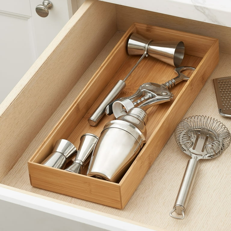 Better Homes & Gardens Bamboo Drawer Organizer, 6" x 15" - Walmart.com | Walmart (US)