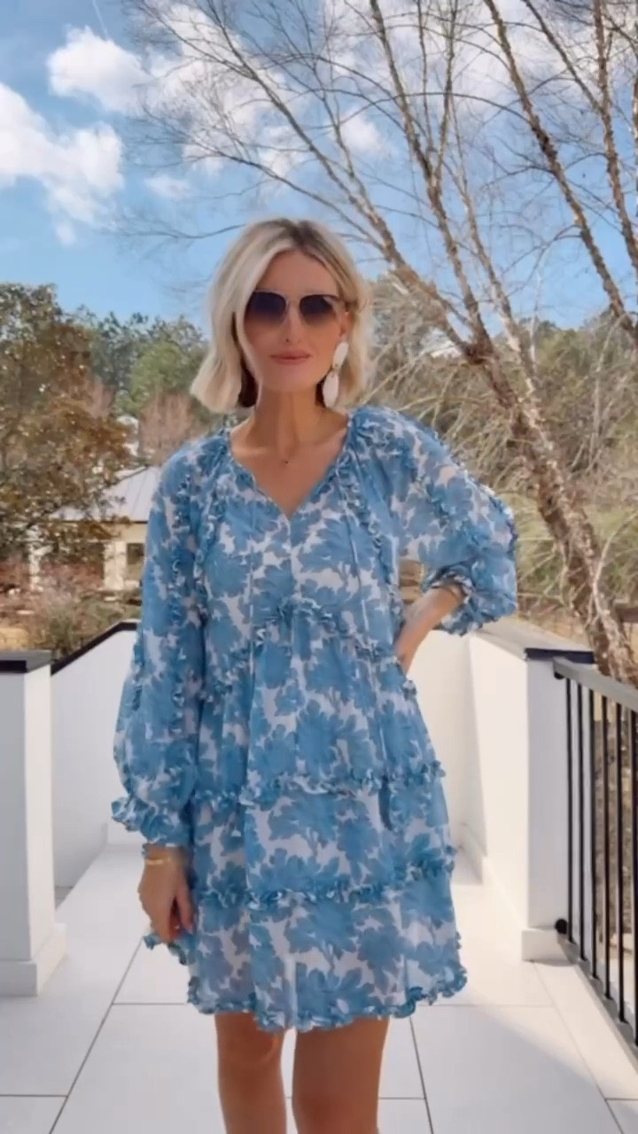 This blue floral dress is perfect for spring! This would be a great option for family photos! Wearing XS. 

Loverly Grey, Anthropologie, spring dress, spring fashion, spring outfit ideas, spring family photos 

#LTKSeasonal #LTKootd