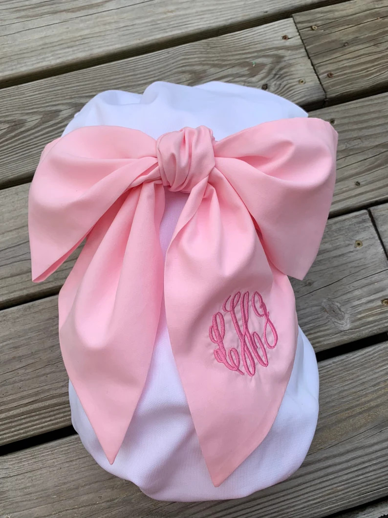 Monogrammed Baby Bow for Swaddle Blanket, Large Baby Bow for Pictures, Monogram Bow, Baby Gift,sw... | Etsy (US)