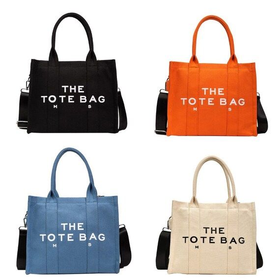 Marc Jacobs Tote Bag, The Tote Bag, Canvas Tote Bag, Inspired Tote Bags, Women Casual Handbag Sho... | Etsy (US)