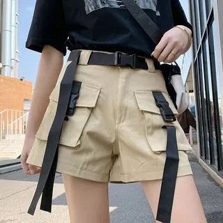 Buckled Cargo Shorts | YesStyle Global