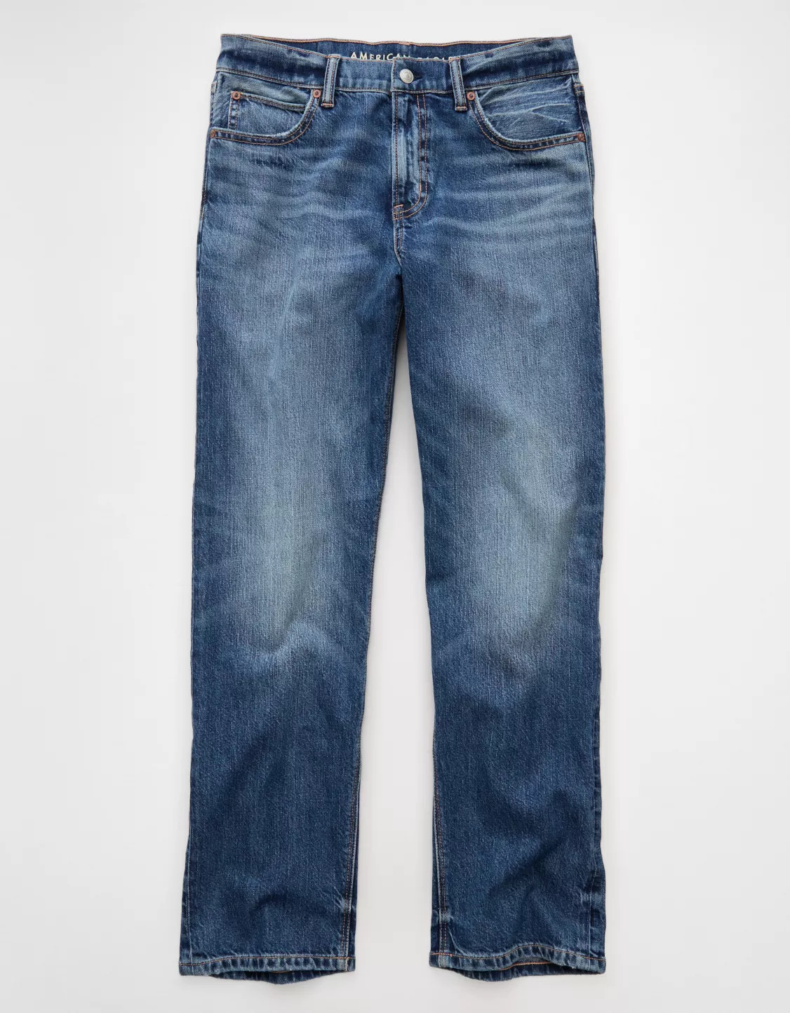 AE Strigid Low-Rise Baggy Straight Jean | American Eagle Outfitters (US & CA)