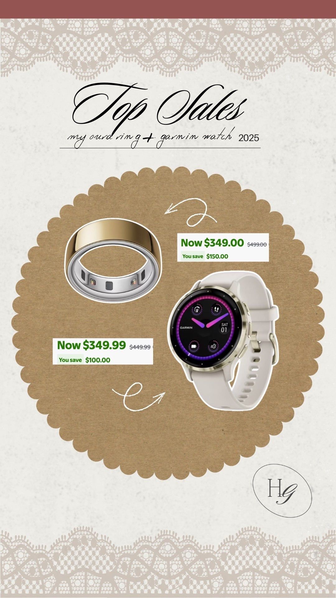 Two top ticket items you see my wearing everyday : my oura ring & Garmin! ⌚️💍 I have the Gen 4, gold oura ring & the Garmin Venu 3s & would recommend them both! 🎀

Garmin - fitness focused & Oura - much more health focused! I use it to track my cycle & it’s amazing! 

Walmart sale / fitness / health / smart watch / sale / cyber week / Holley Gabrielle 

#LTKGiftGuide #LTKSaleAlert #LTKCyberWeek