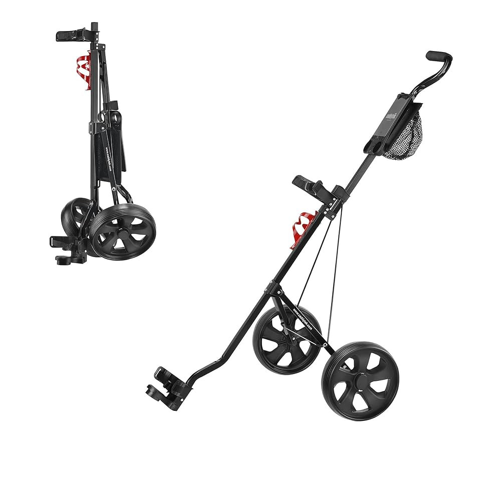 CaddyTek Deluxe Lightweight 2-Wheel Golf Pull Cart – Foldable Compact Trolley with Aluminum Fra... | Amazon (US)
