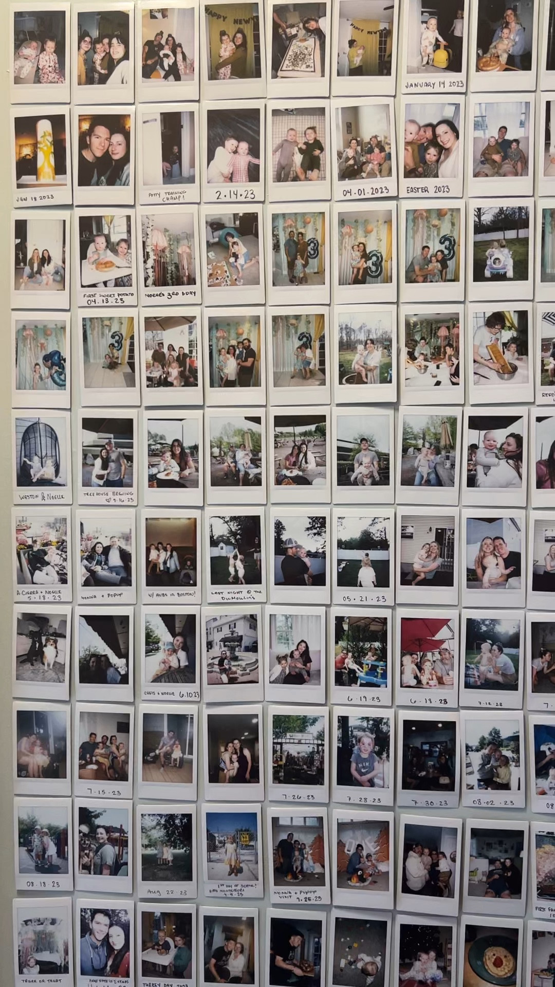 New Year tradition! We put the previous year away in an album and start a new wall New Years Day. It’s so much fun for the kids & we love capturing moments throughout the year! Right now Fujifilm 60 pack is on sale 🥳✨ I will also link some cameras and larger packs

#LTKhome #LTKsalealert #LTKfamily