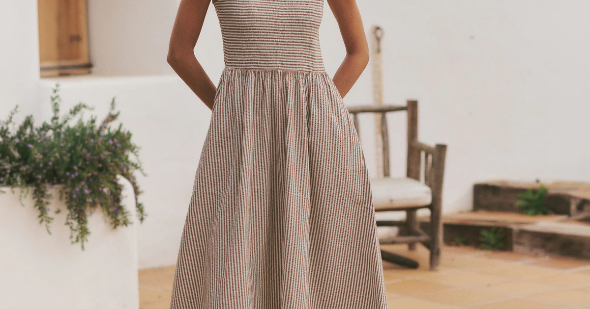 Darcy Seersucker Maxi Dress | Marine Layer