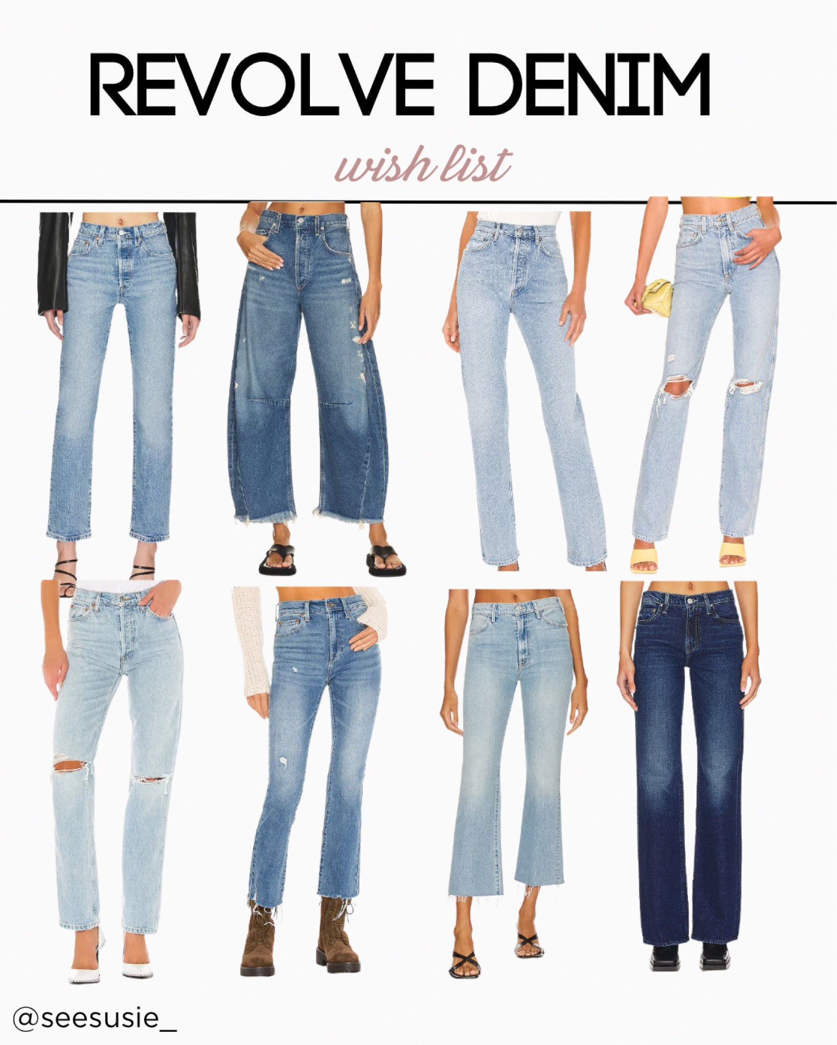 Denim 💙 on my wish list are Revolve. 

#LTKstyletip