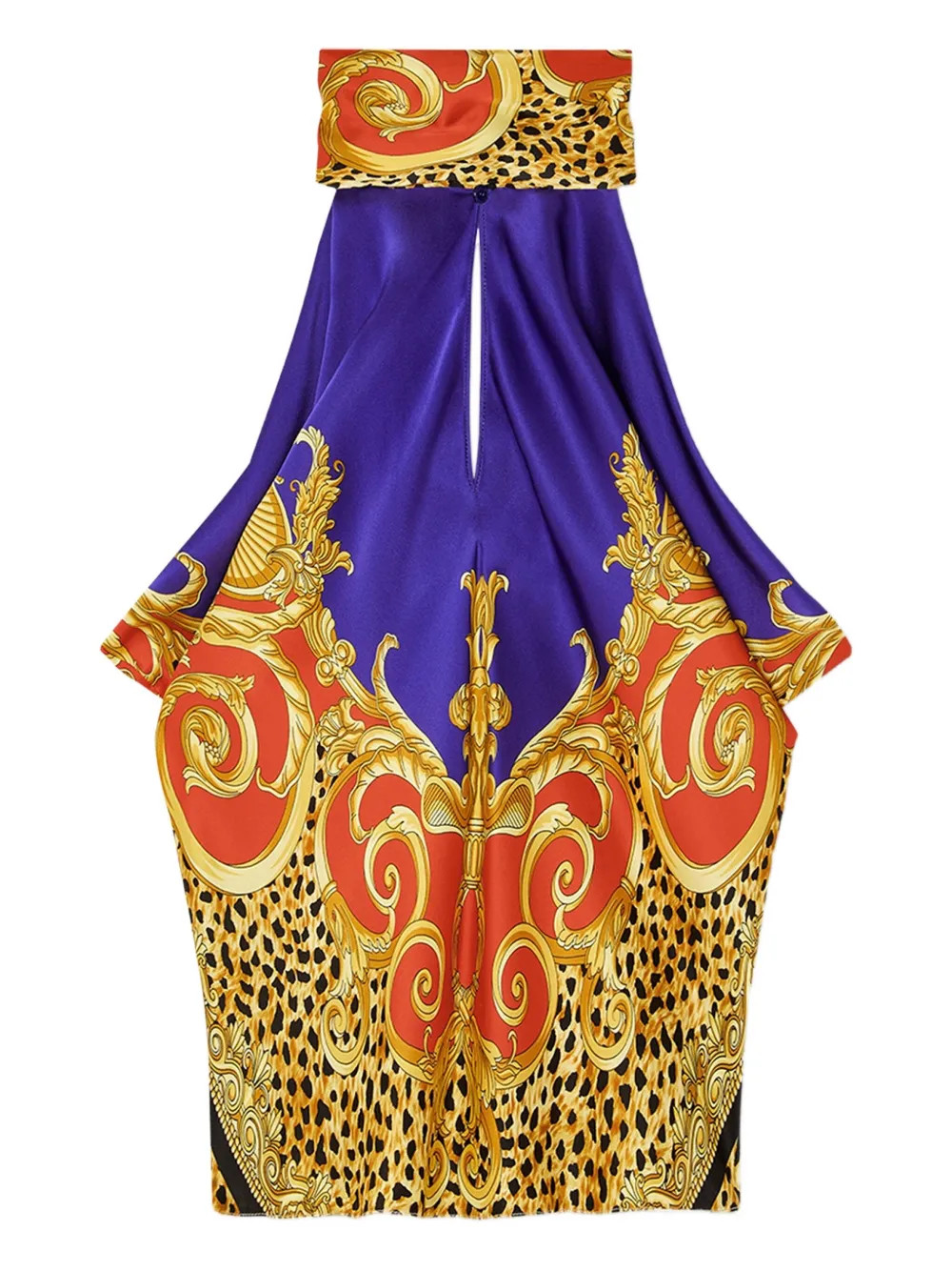 Versace baroque-print Halterneck Top | Yellow | FARFETCH | Farfetch Global