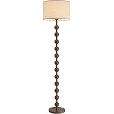 Modern Dimmable Remote Control Floor Lamp for Living Room Bedroom with LED E26 Bulb, Red Wood Pat... | Amazon (US)