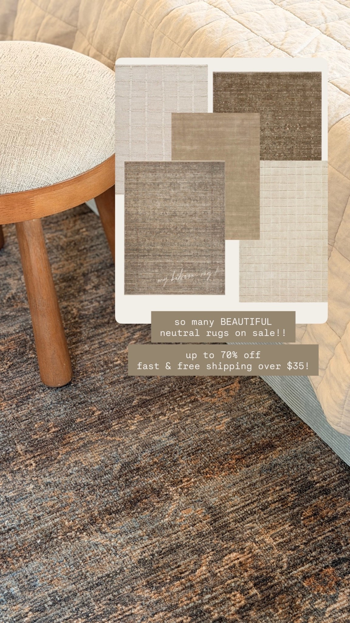 Okay but WHY are the neutral rugs so good right now 🤎 I found so many beautiful, organic-modern styles during Wayfair’s Presidents’ Day Clearance and they’re giving that warm, designer look without the crazy price tag.

Up to 70% off + fast & free shipping over $35 🙌🏼  

Sale ends February 16th, so I linked my favorites before they sell out!

If you’ve been wanting to refresh a space, this is honestly the best time to grab a rug.
#LTKhome #WayfairPartner #NeutralHome #OrganicModern #Ad #Wayfair #WayfairPartner @wayfair