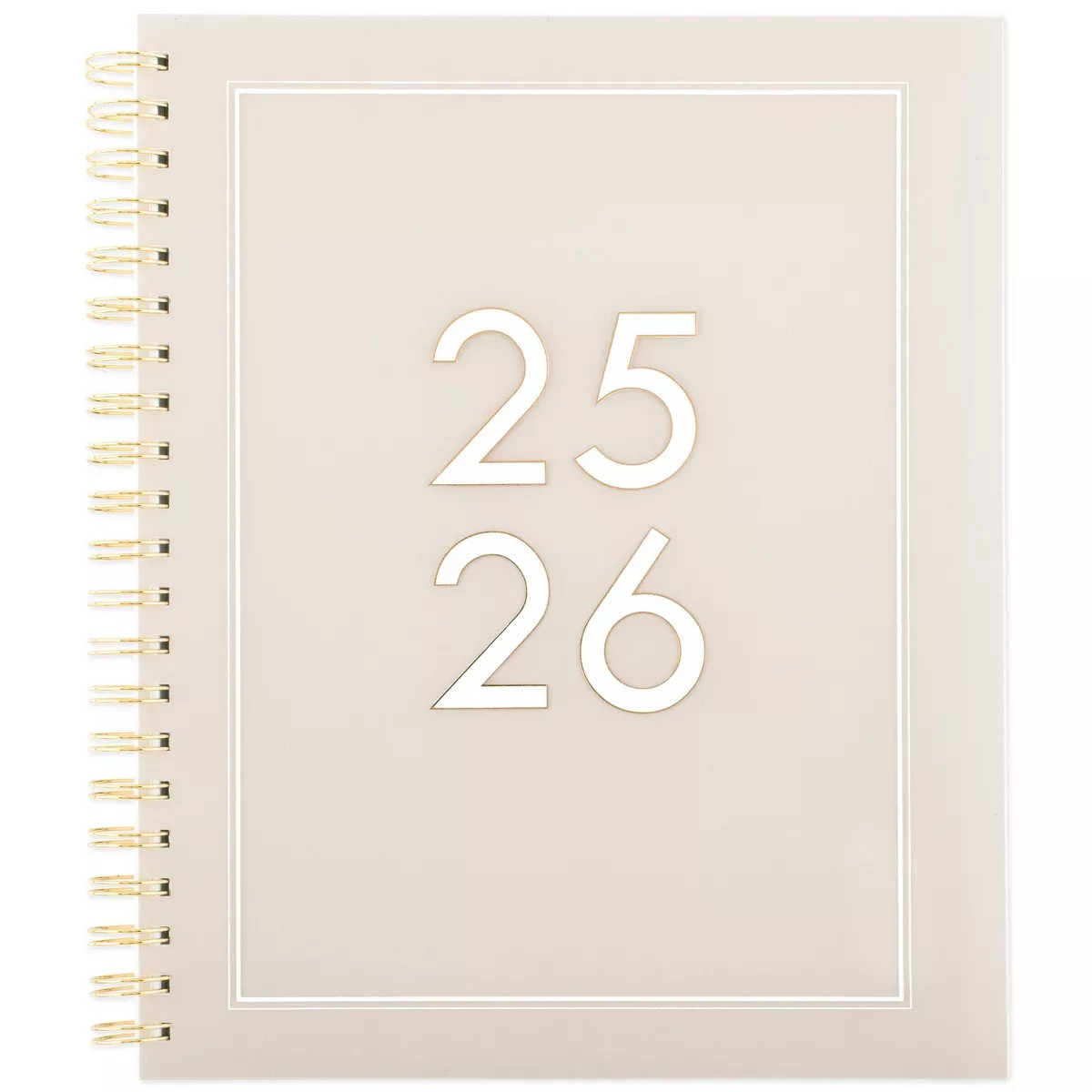 Sugar Paper Essentials Paper Frosted Poly Weekly/Monthly Khaki July 2025 to June 2026 | Target