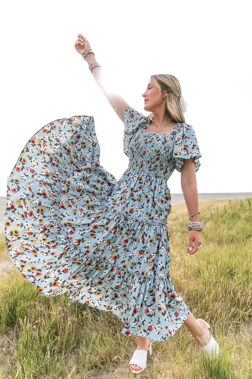 Sweet Caroline Dress in Blue - FINAL SALE | Ivy City Co