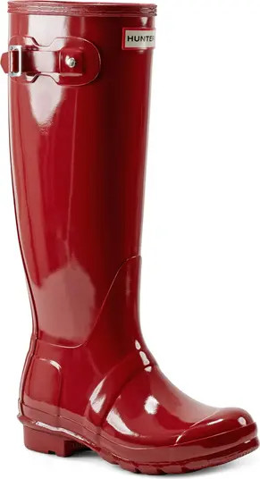 Refined Tall Gloss Waterproof Rain Boot (Women) | Nordstrom