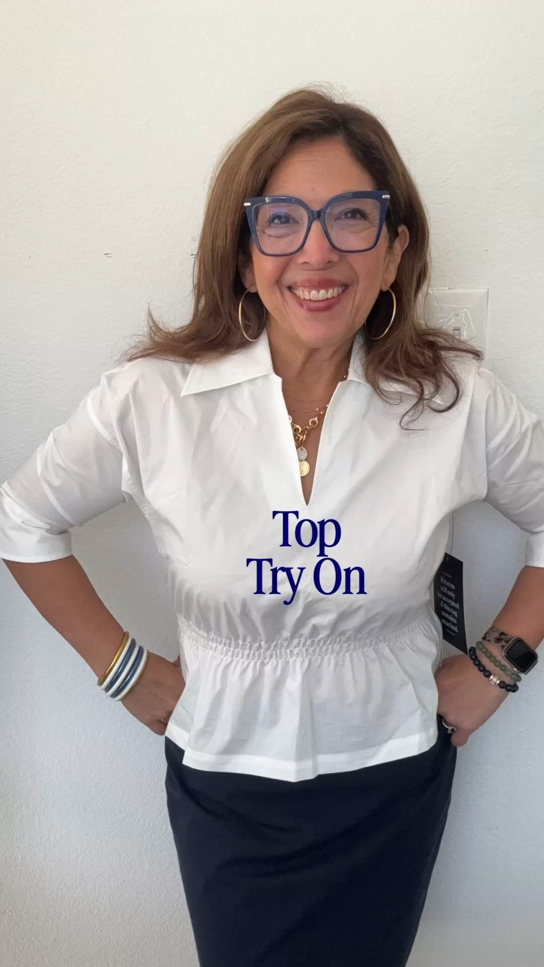 Trying on fresh summer pieces from Tuckernuck so you don’t have to guess on fit, fabric, or real-world wear.

The White Poplin Roberts Top is a beautifully tailored shirt — clean lines, premium feel — but not quite my personal signature. Still a strong contender for clients who love crisp, polished white shirts.

The Navy Trapunto Stitch Sofia Shirt in Large was an immediate yes, crisp cotton with beautiful structure, billowy and flattering without clinging, and that collar gives you three distinct looks (classic, popped, or tied). Perfect elevated casual for the office or client days.

This is exactly how I shop for you: testing what actually moves, feels confident, and works in real life.
Which one speaks to you more, the versatile navy or the classic white?

#LTKSeasonal #LTKWorkwear #LTKPlusSize