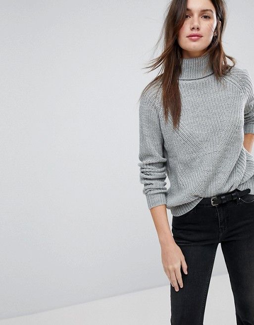 JDY High Neck Knitted Sweater | ASOS US