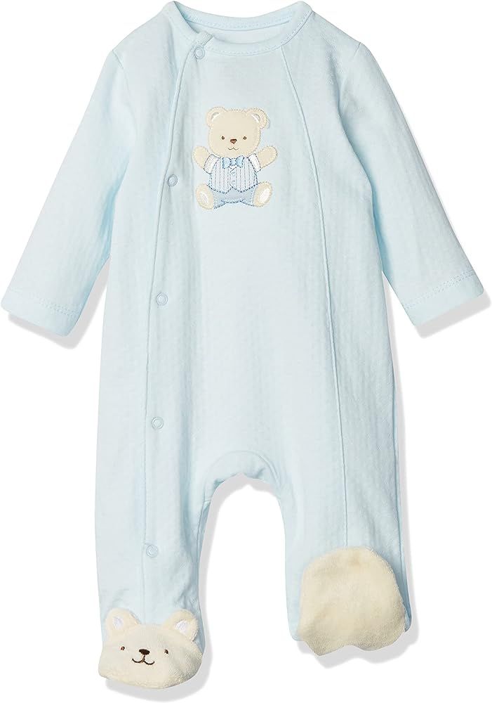 Little Me Baby-Boys Cute Bear Footie, Light Blue, Newborn | Amazon (US)