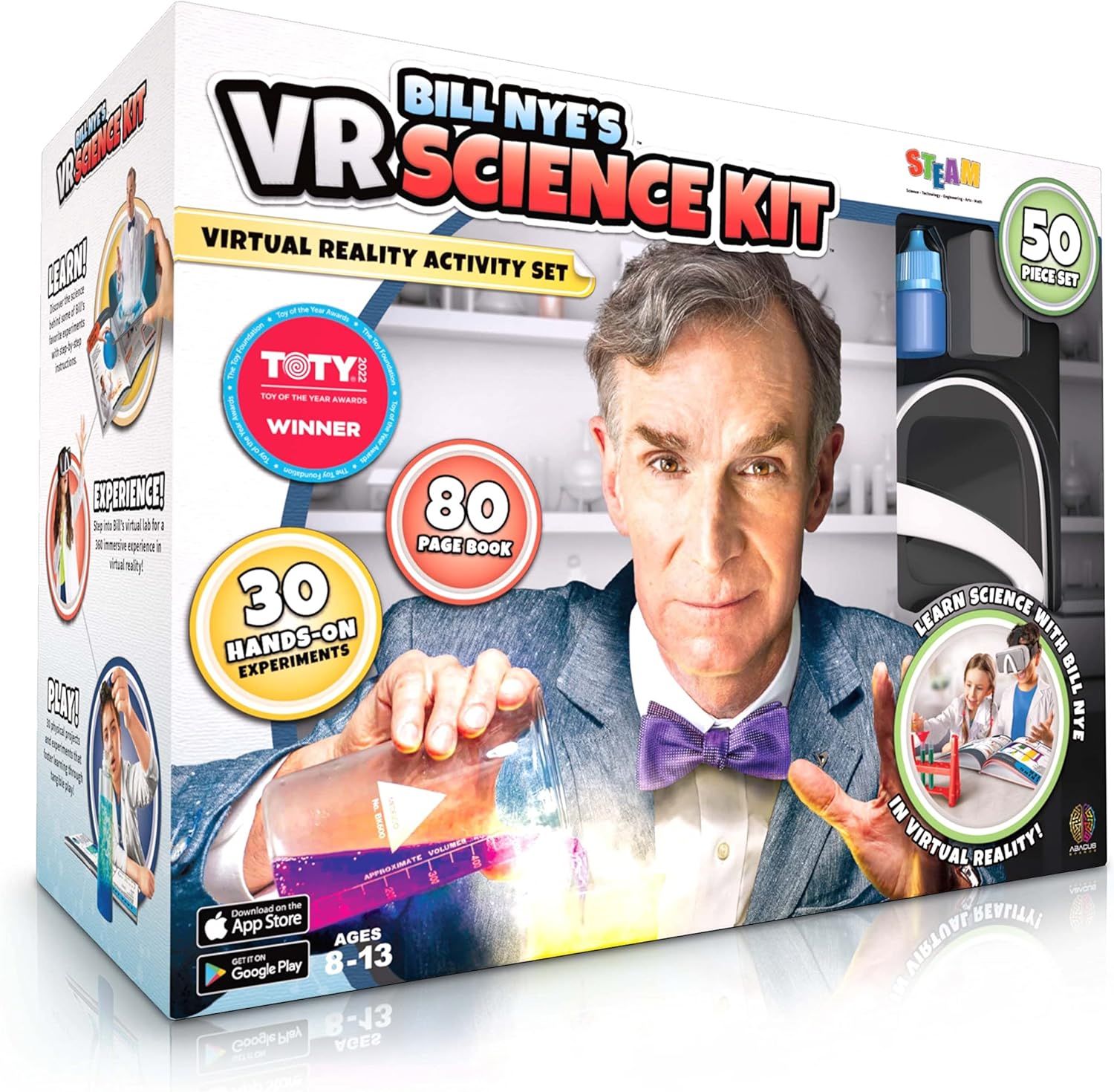 Abacus Brands Bill Nye's VR Science Kit - Virtual Reality Kids Science Kit, Book and Interactive ... | Amazon (US)