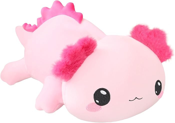 SQEQE Weighted Axolotl Plush, Weighted Axolotl Stuffed Animal, Cute Plushies Soft Pink Pillow Toy... | Amazon (US)