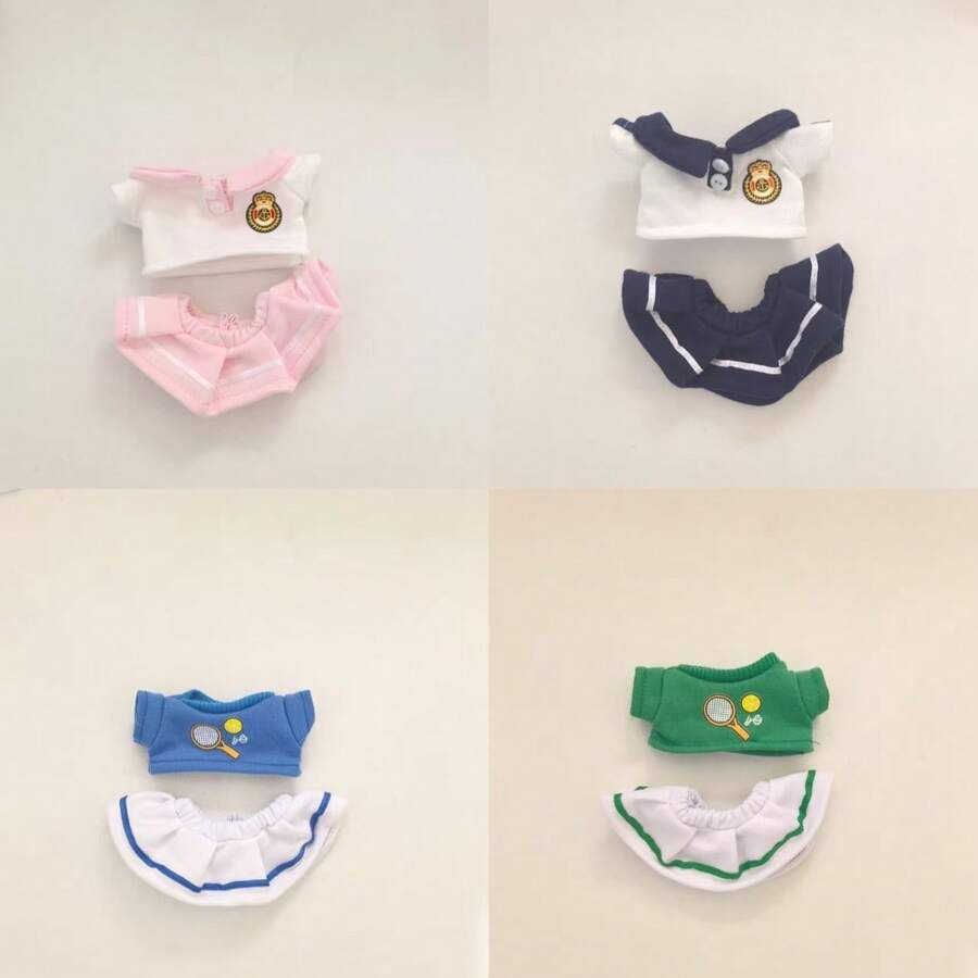 5pcs (Clothes Only) 17cm Labobo Generation 1-3 Tennis/School Uniform Set For Labubu | SHEIN