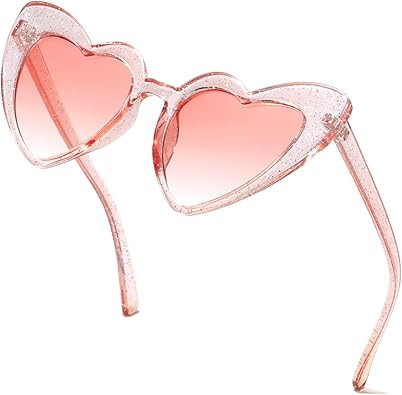 Heart Shaped Sunglasses for Women,Vintage Cat Eye Mod Style Retro Glasses UV4008805-purple | Amazon (US)
