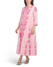 Saffi Long Sleeve Block Print Maxi Dress | Casual Dresses  | Marshalls | Marshalls